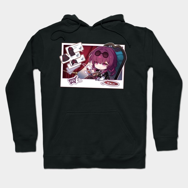 Honkai Star Rail Chibi Kafka Coats Hoodie by HoyoStan